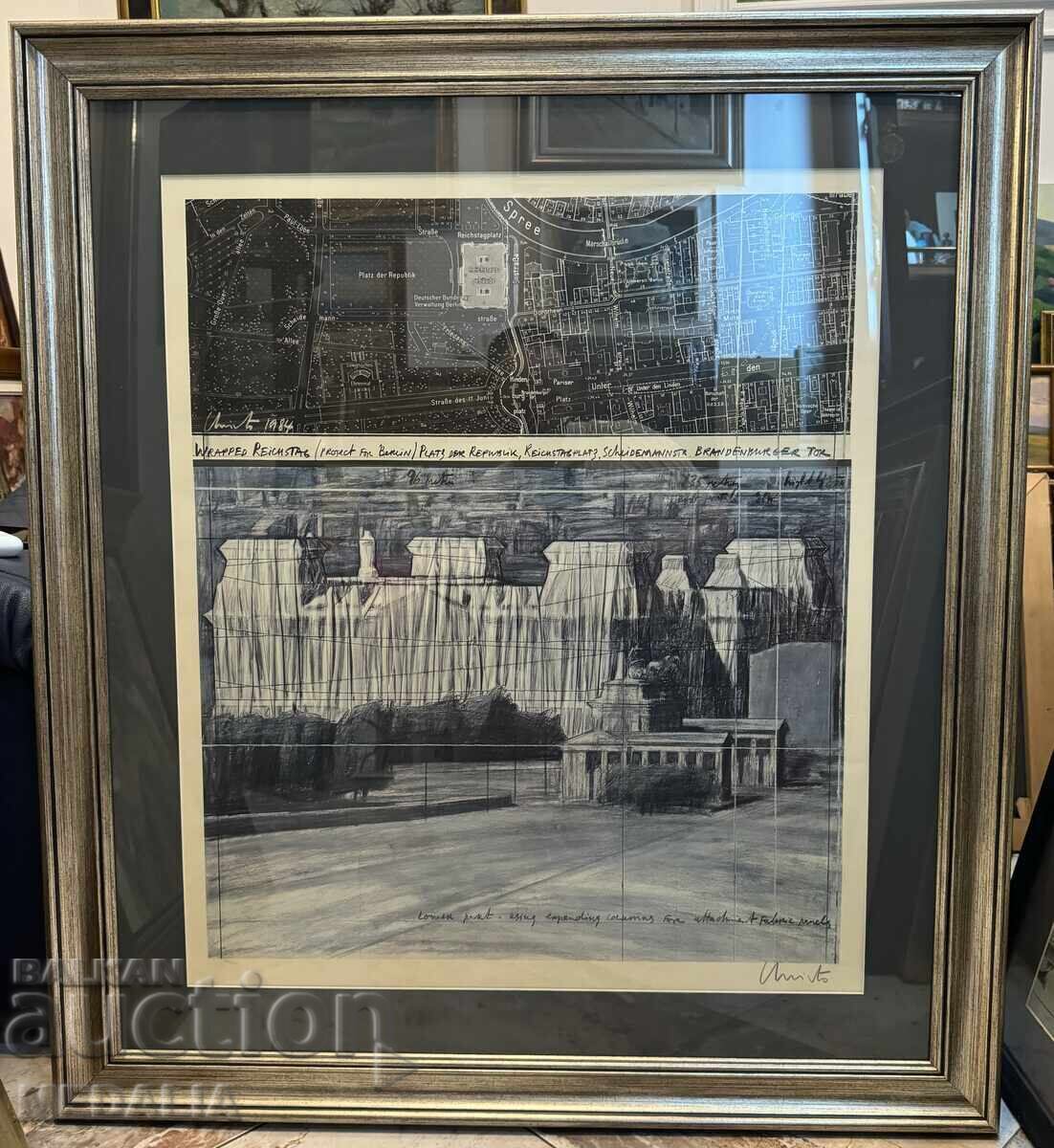 Christo Javacheff-Christo-“Wrapped Reichstag”-offset-signed