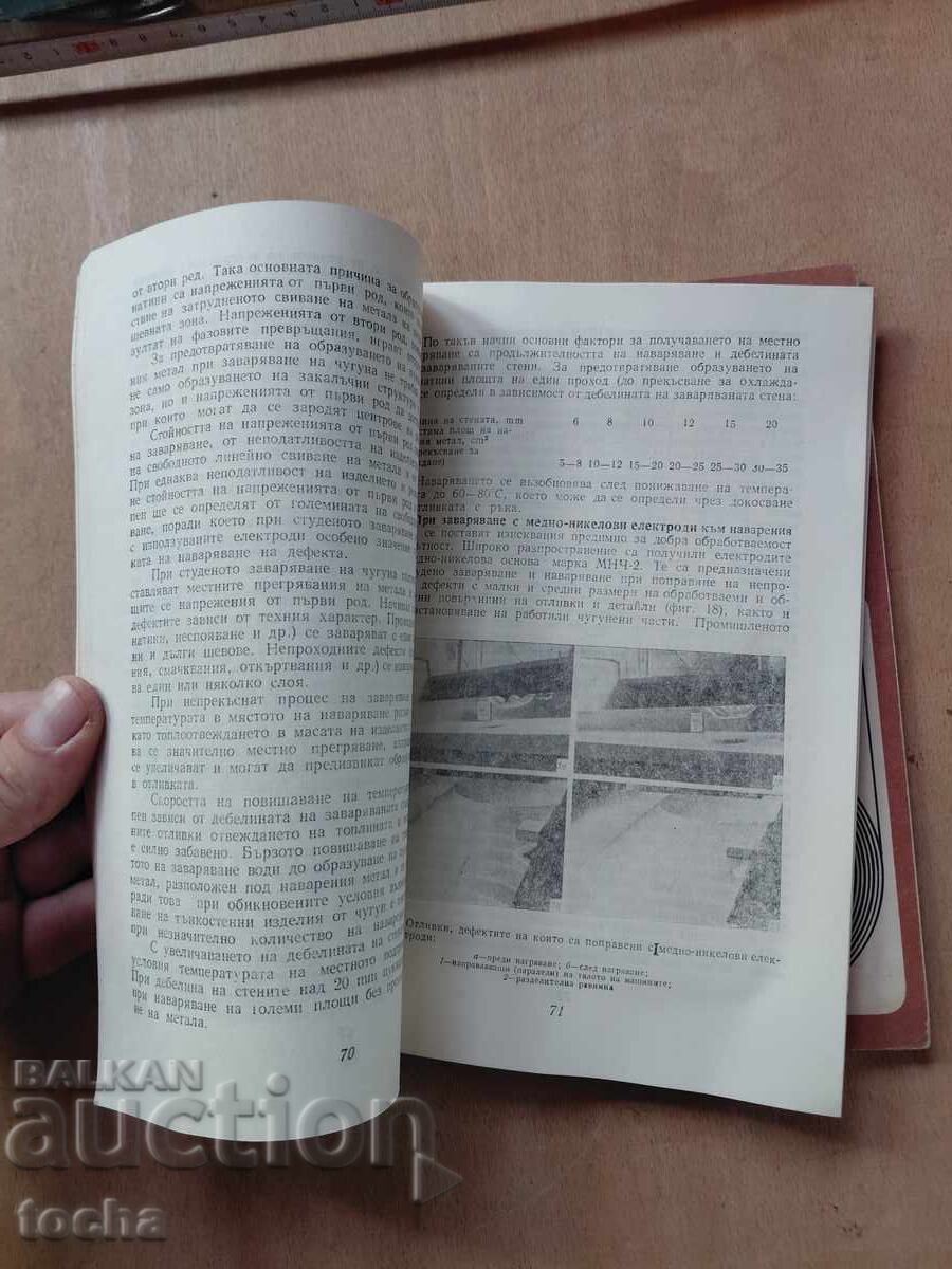 Аукцион Заваряване и рязане на чугун , Боядисване