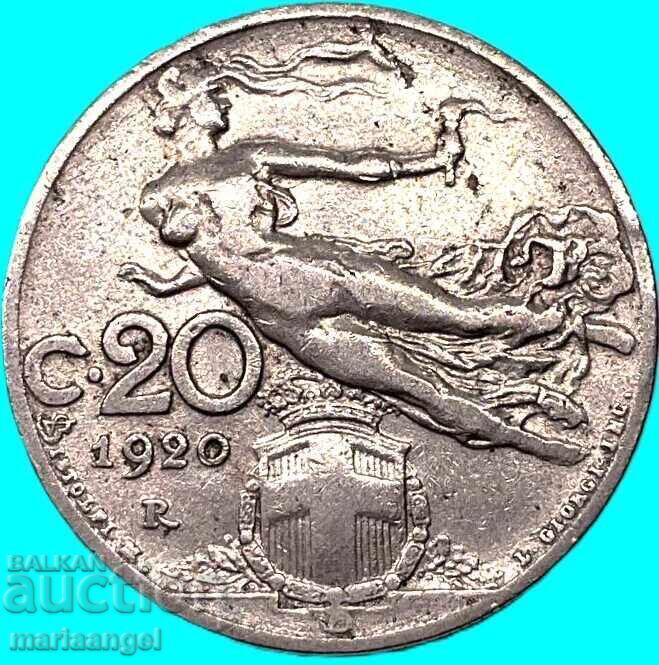20 centesimi 1920 Italia