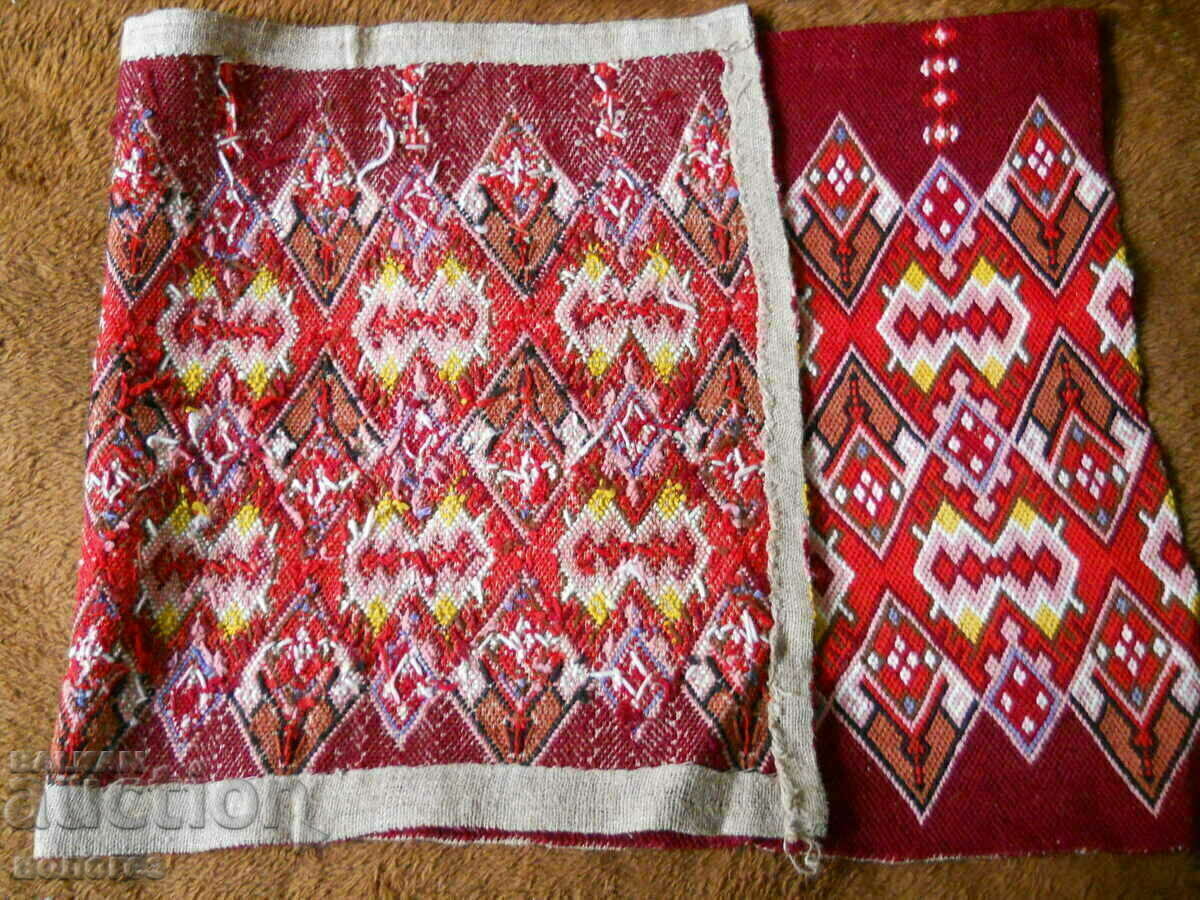 Old, hand-embroidered wall rug - 6