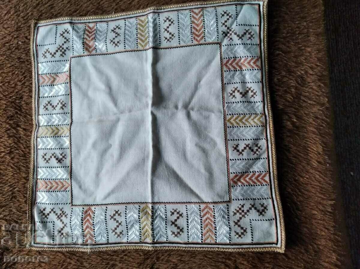 Old hand embroidered tablecloth