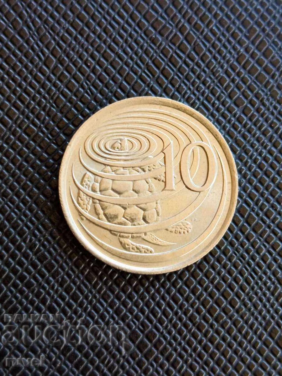 Cayman Islands 10 Cents, 1982