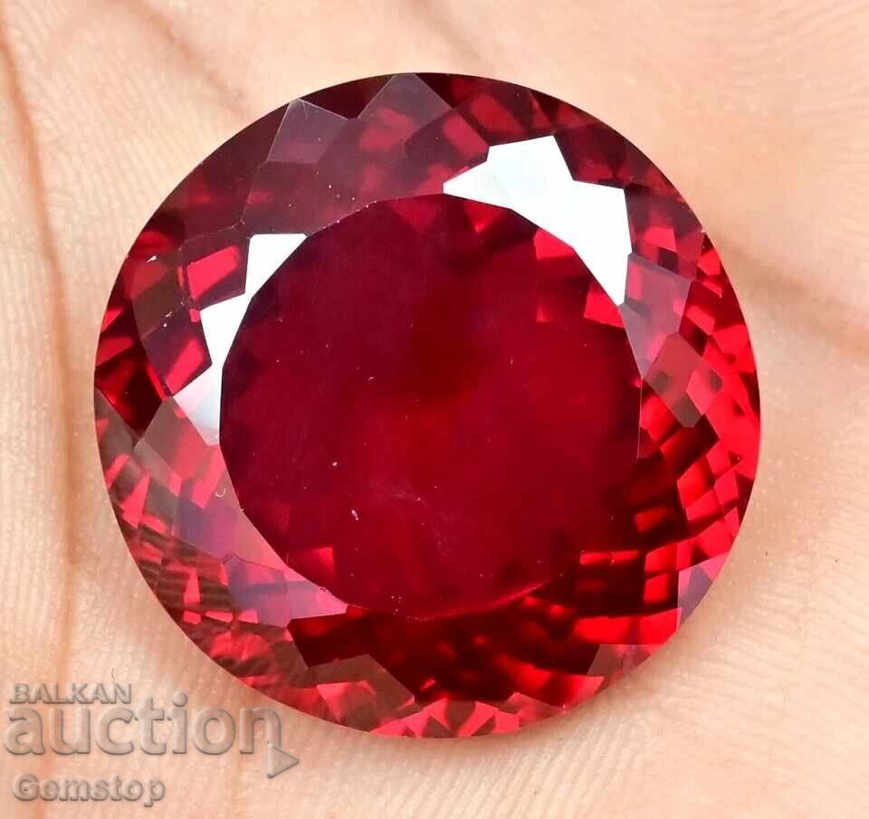 BZC! 12.20 ct natural ruby round cert. EGL from 1lv! with price € 0.01 | 0.02 BGN