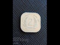 Eastern Caribbean States, 2 cents 1981