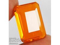 Fără preț de rezervă! Topaz natural de 52.50 ct, tăietură smarald, certificat OMGTL, de la 1 leu!