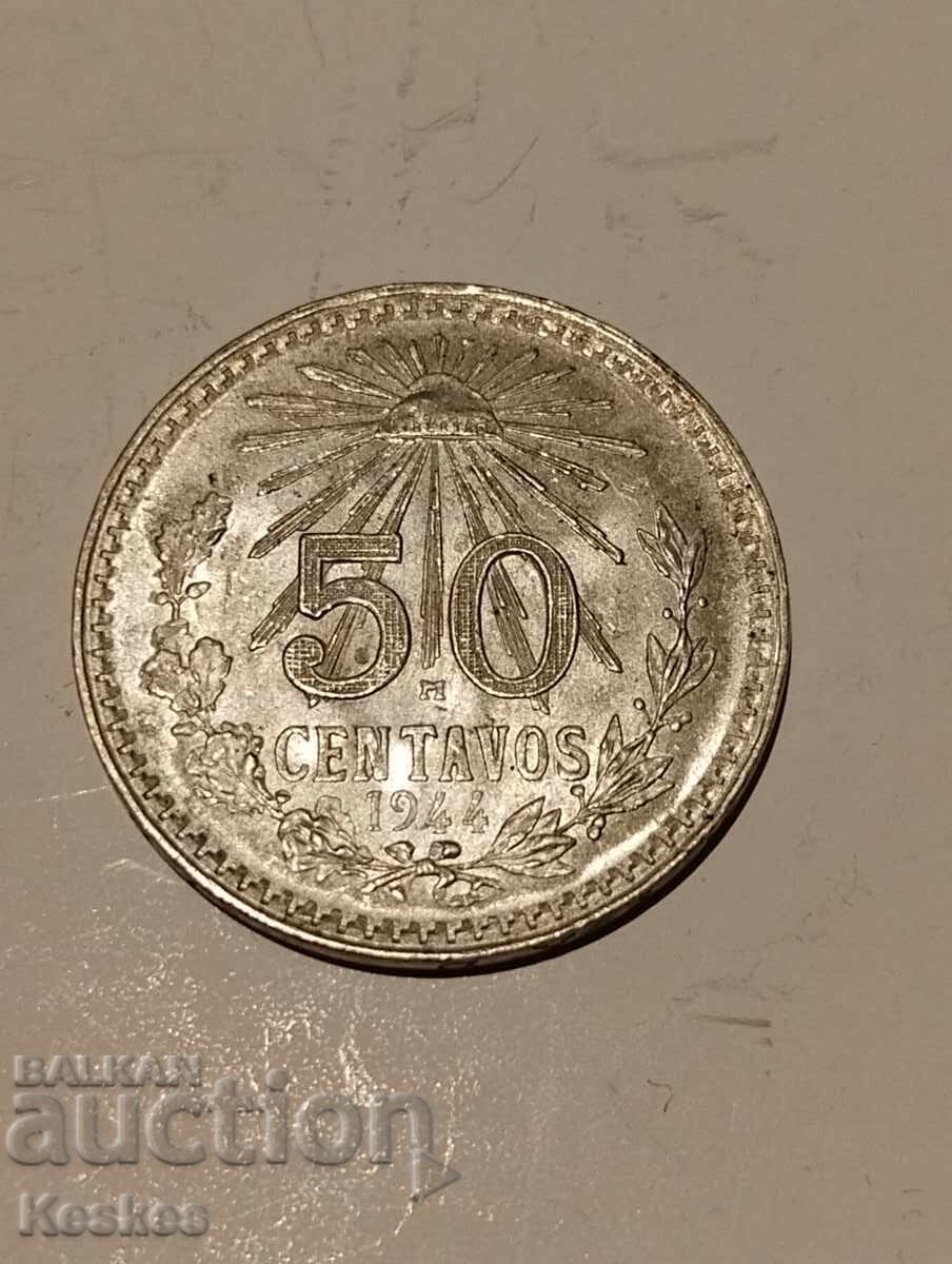 Meксико 50 центавос 1944г. - 5