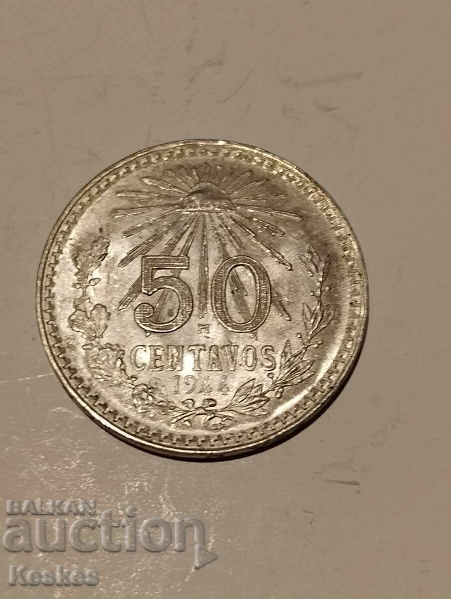 Meксико 50 центавос 1944г. - 6