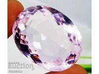 NR! 120.30 ct natural kunzite oval cert. OMGTL from 1c!