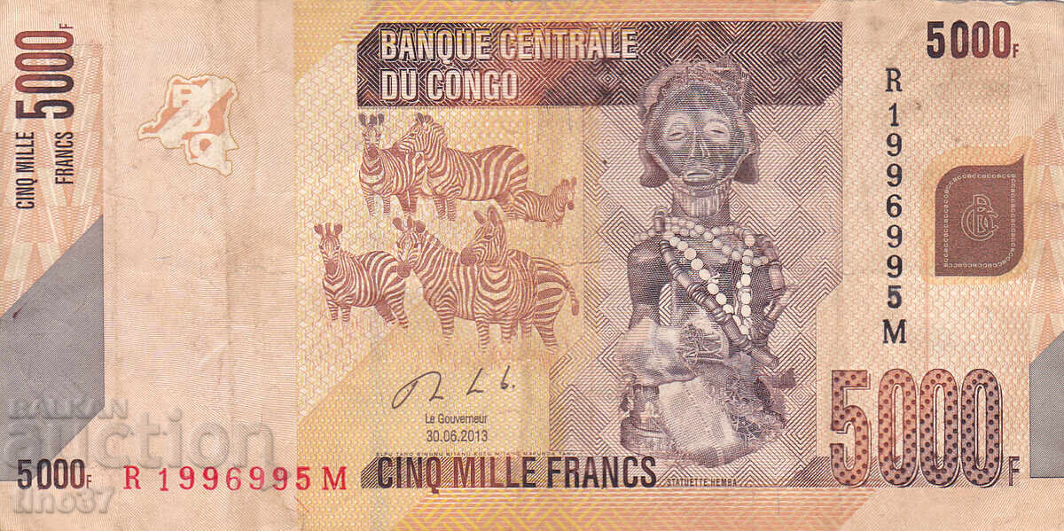 tino37- CONGO - 5000 FRANCS - 2013 with price € 3.70 | 7.24 BGN tino37- CONGO - 5000 FRANCS - 2013 with price € 3.70 | 7.24 BGN