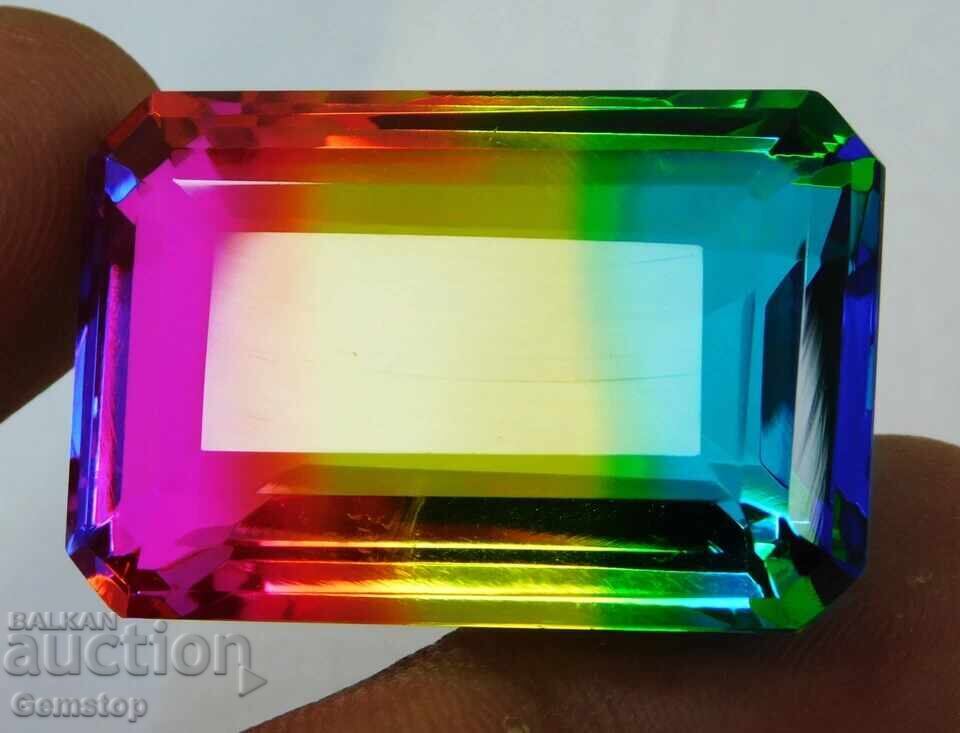 NR! 105.55 ct natural tourmaline emerald cut!