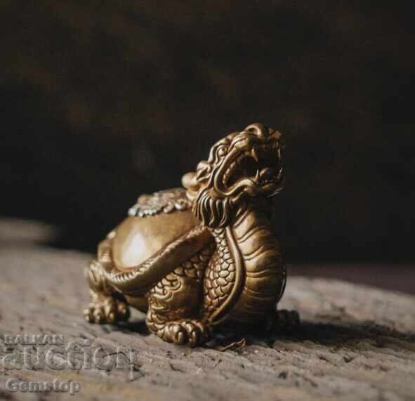Delivery of BZC! 42g bronze brass dragon turtle from 1st cent!