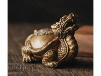 BZC! 42g bronze brass dragon turtle from 1st cent!