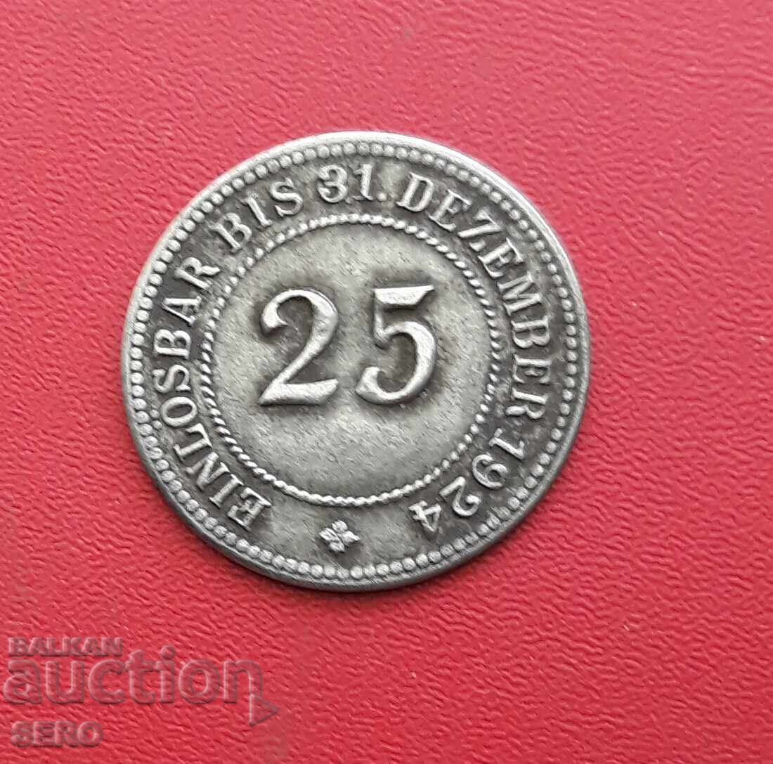 Germany-Anhalt-25 pfennig 1917