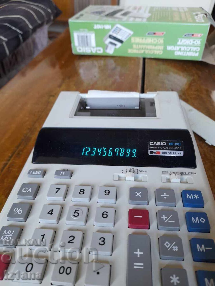 Vintage Casio HR-110T calculator - 7