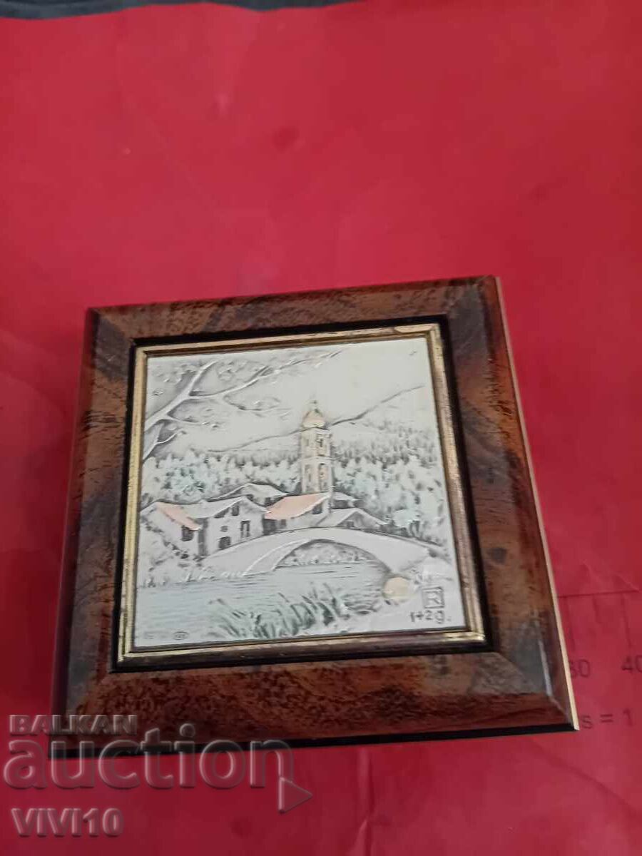 Разкошна кутийка за бижута, със сребро 925 пр