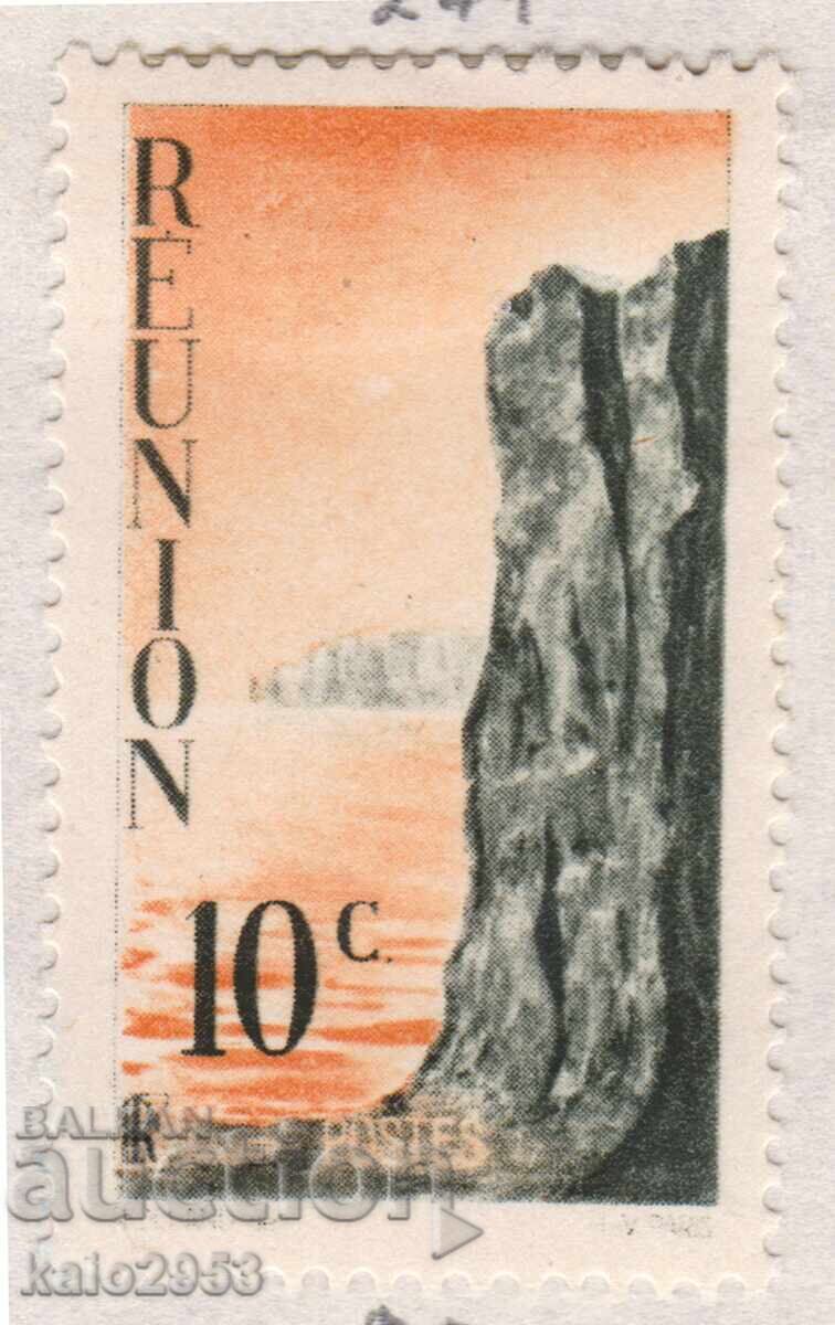 Френски Реюнион-1947-Редовна-Скали край реката,MLH