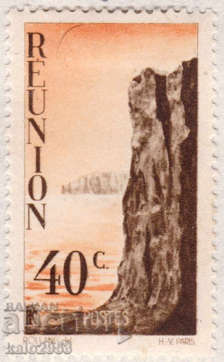 Френски Реюнион-1947-Редовна-Скали край реката,MLH Френски Реюнион-1947-Редовна-Скали край реката,MLH