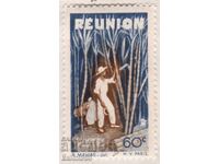 Френски Реюнион-1947-Редовна-Бране на захарна тръстика,MLH