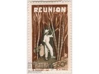 Френски Реюнион-1947-Редовна-Бране на захарна тръстика,MLH