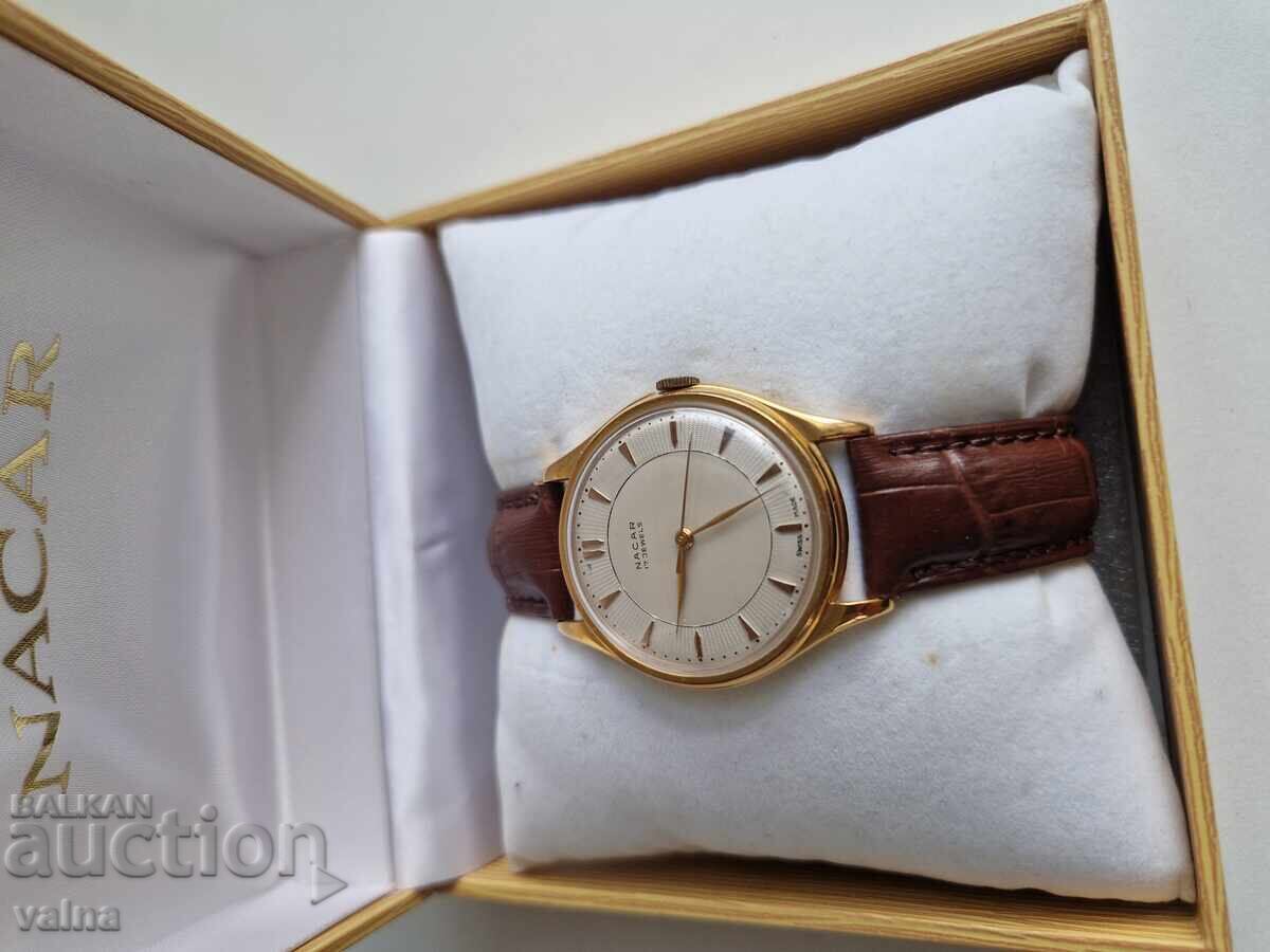 NACAR, 17 rubis, SWISS MADE - NOS! ТОП! Налична кутия! с цена € 200.00 | 391.17 лв.