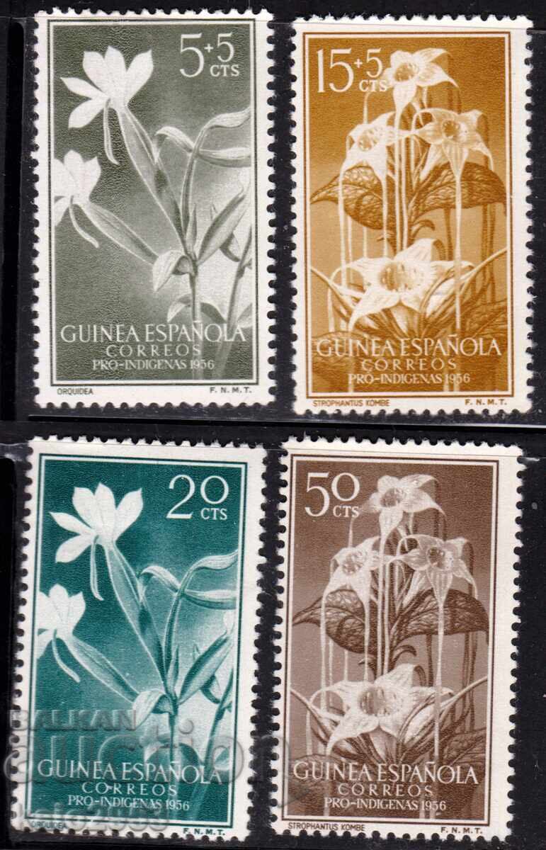 Испанска Гвинея-1959-благотвор.серия за детс. фонд-Цветя,MLH