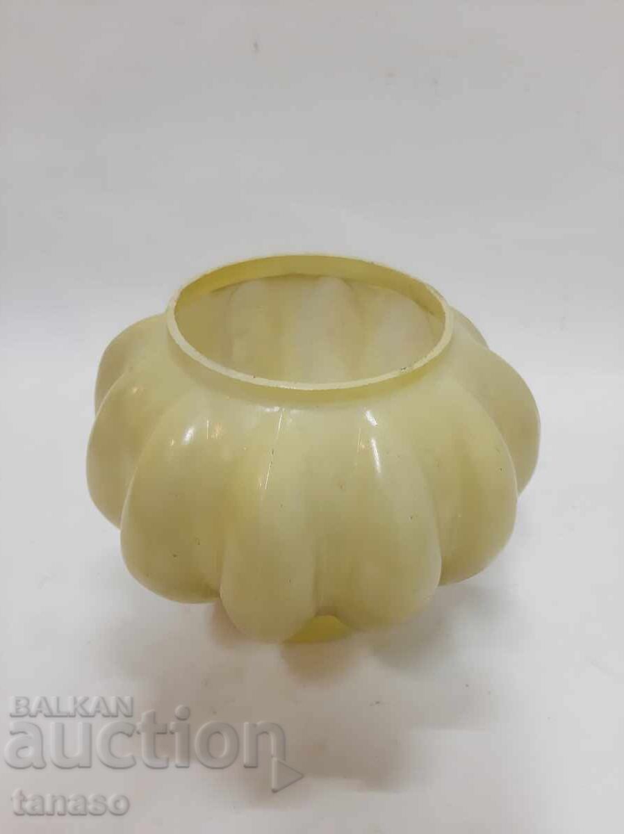 Аукцион Винтидж стъклен абажур, 13.5×17 см, 450g, ретро осветление