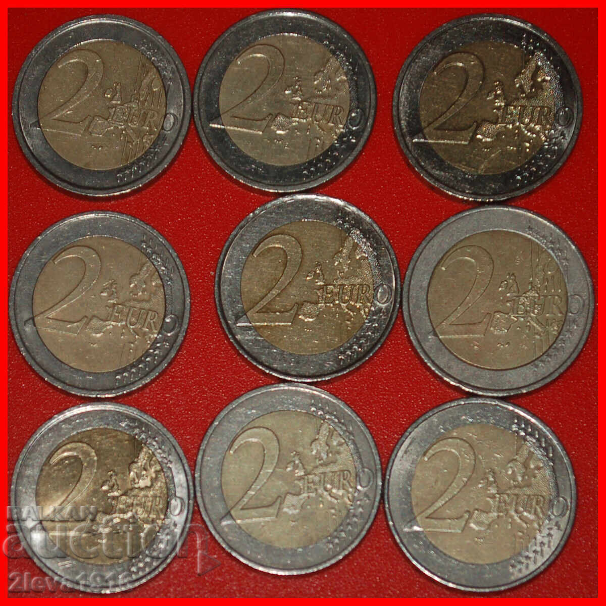 9 ВЪЗПОМЕНАТЕЛНИ МОНЕТИ: ЕВРОПЕЙСКИ СЪЮЗ ★ 2 ЕВРО 2004-2015! с цена € 20.24 | 39.59 лв.