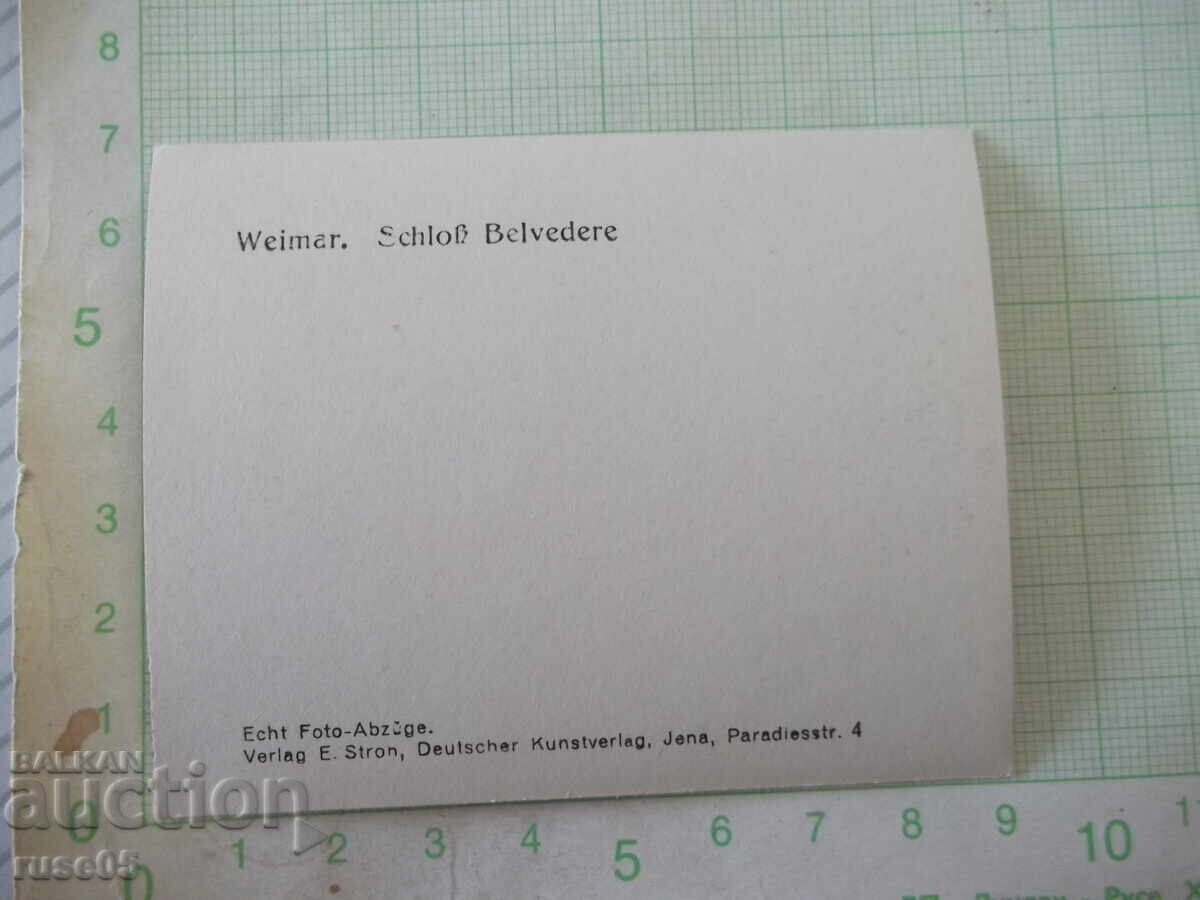 Φωτογραφία "Weimar. Schloß Belvedere" παλιά με τιμή € 1.02 | 1.99 BGN