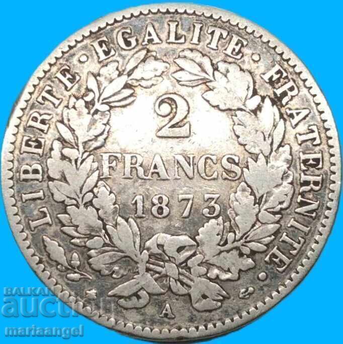 France 2 Francs 1873 .835 fineness 9.8g Ceres Silver with price € 29.90 | 58.48 BGN France 2 Francs 1873 .835 fineness 9.8g Ceres Silver with price € 29.90 | 58.48 BGN