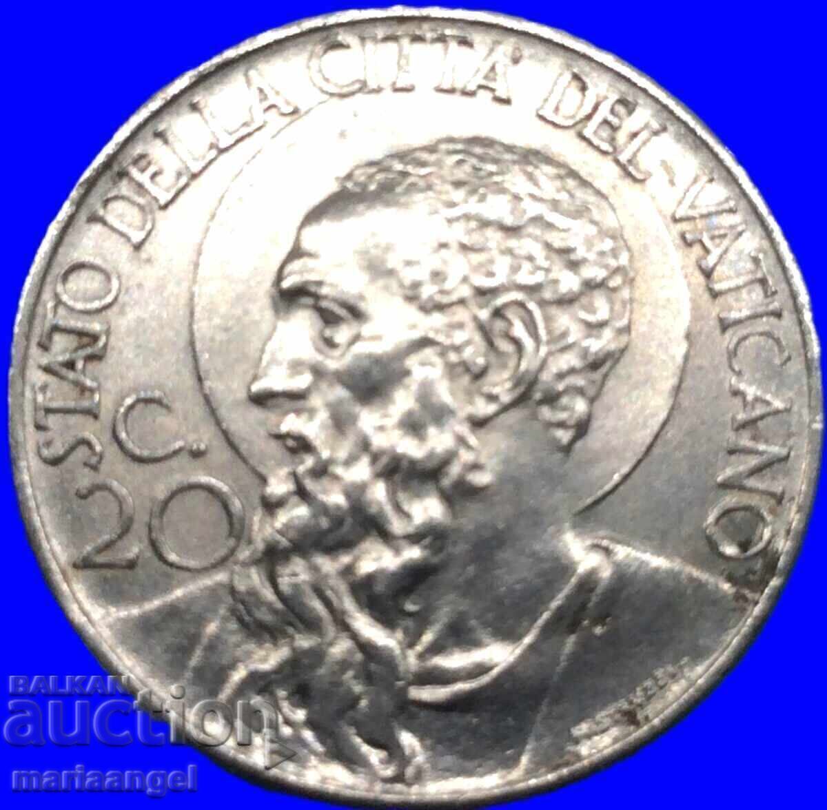 Licitație 20 Centesimi 1941 Vatican Pius XII