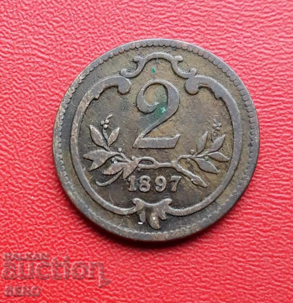 Austria-Ungaria-2 Heller 1897 Austria-Ungaria-2 Heller 1897