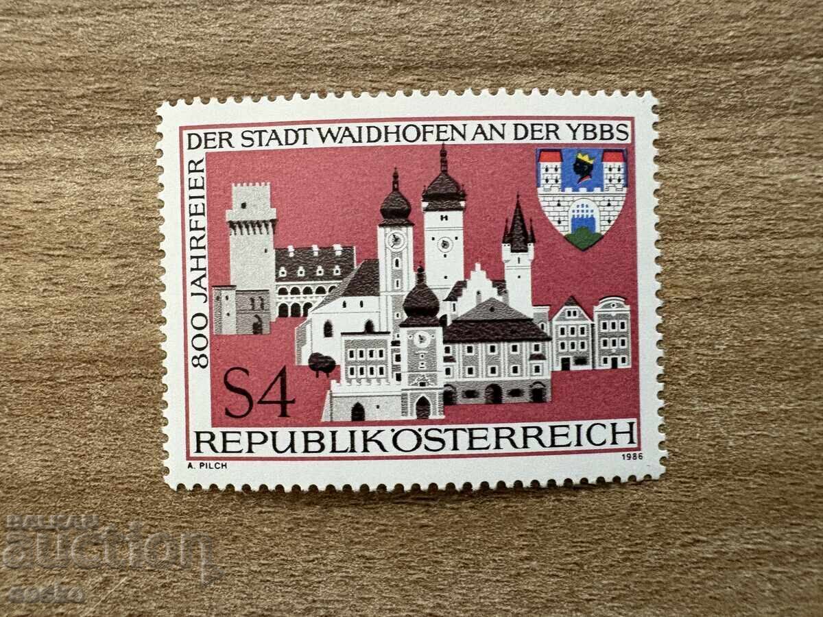 Austria - 800 ani de la atestarea orașului Waidhofen an der Ybbs (1986) MNH Austria - 800 ani de la atestarea orașului Waidhofen an der Ybbs (1986) MNH