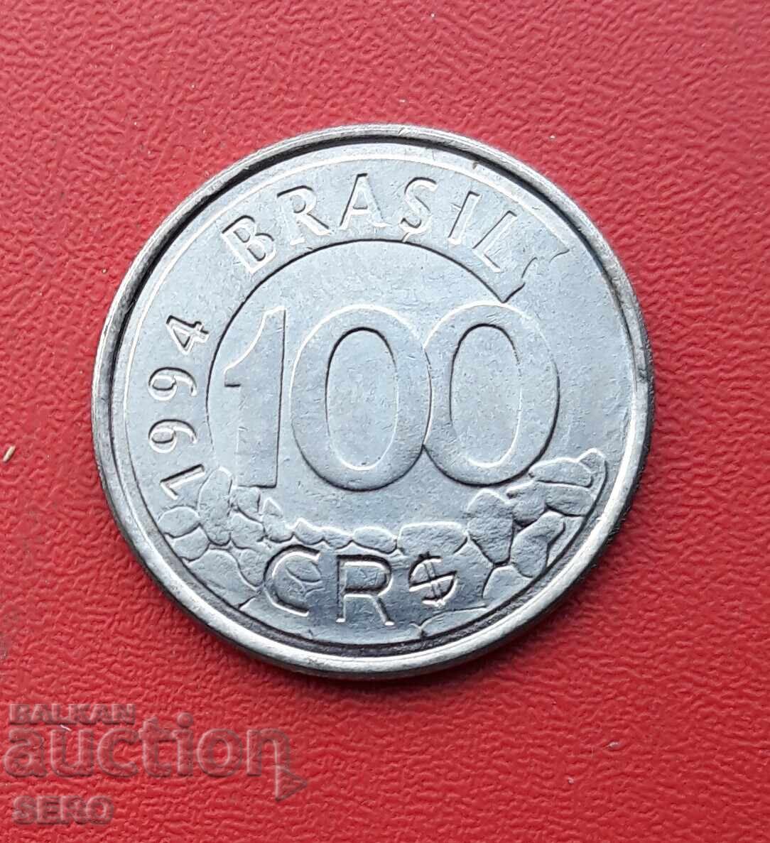 Бразилия-100 крузейро 1994 с цена € 0.31 | 0.61 лв.