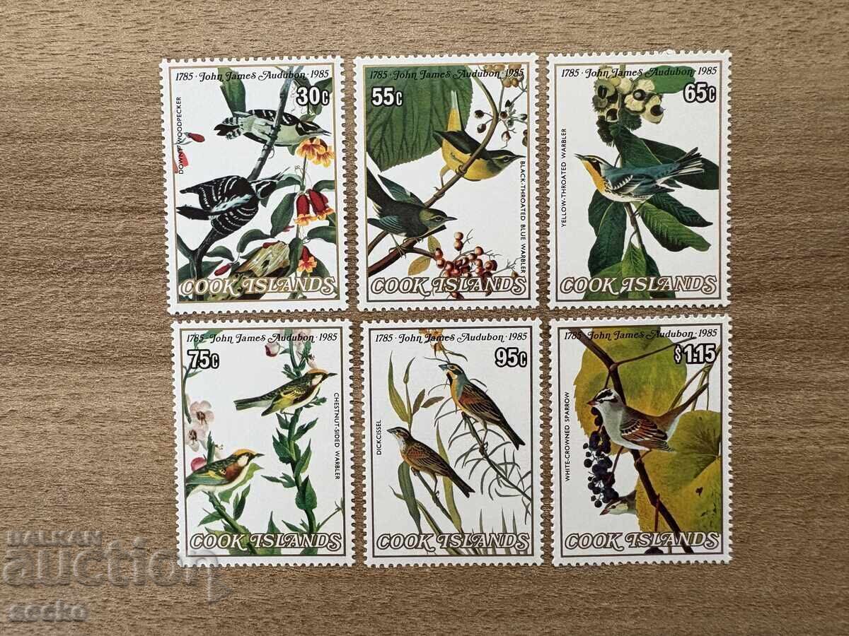 о-ви Кук - Птици - 200 г. от рождението на... (1985) MNH