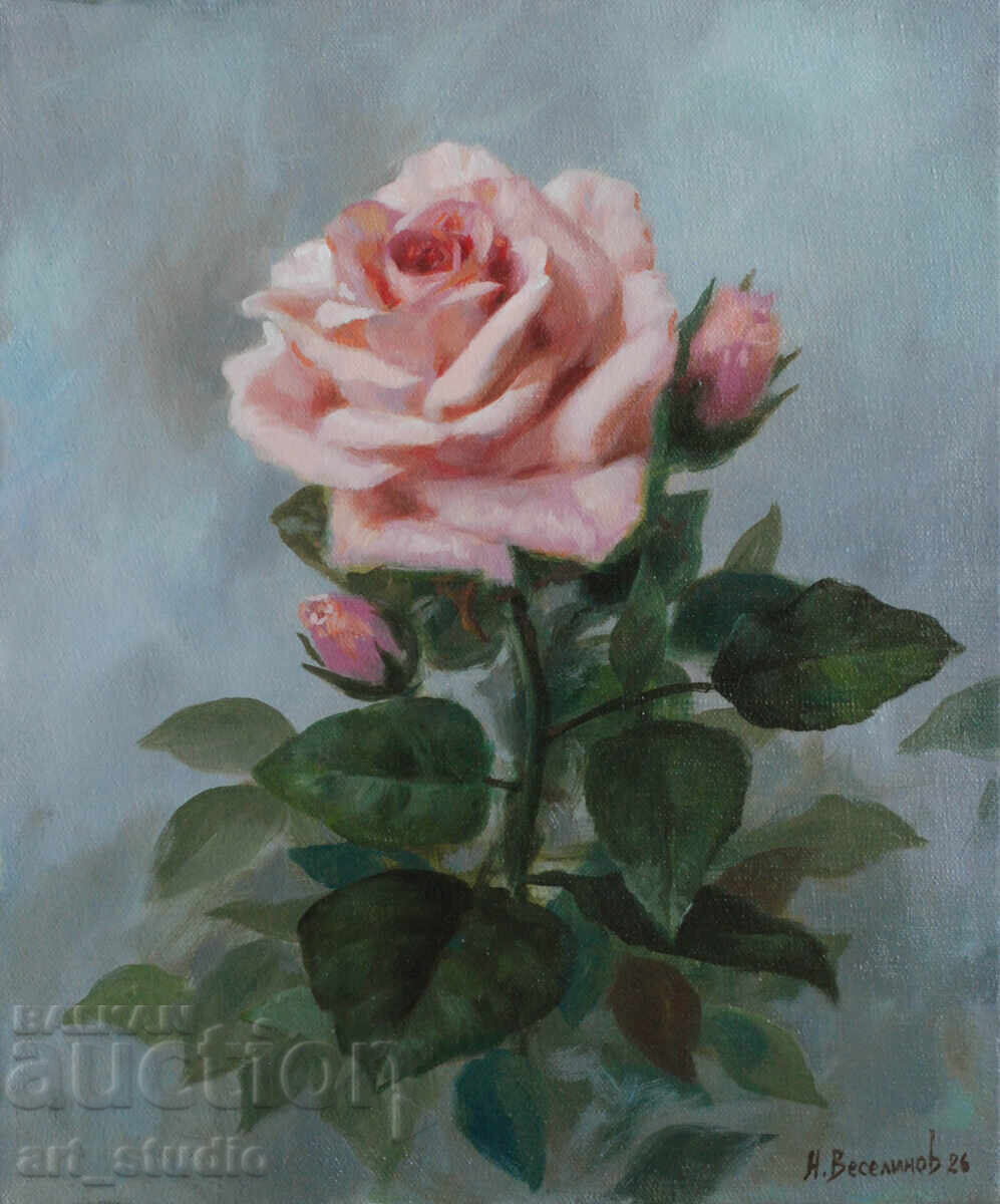 Rose - oil painting