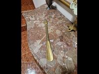 Great antique bronze English shoehorn
