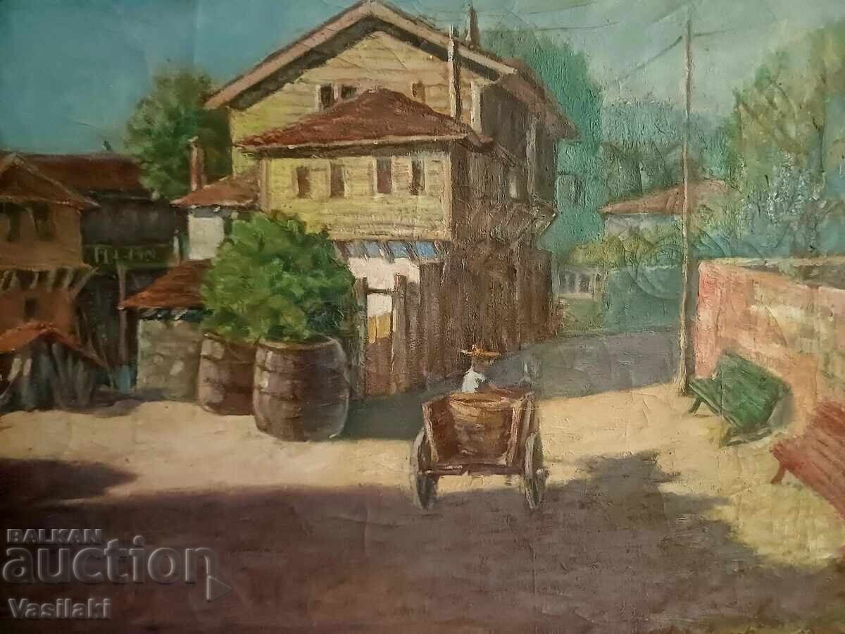 Παράδοση Όμορφος παλιός βουλγαρικός πίνακας