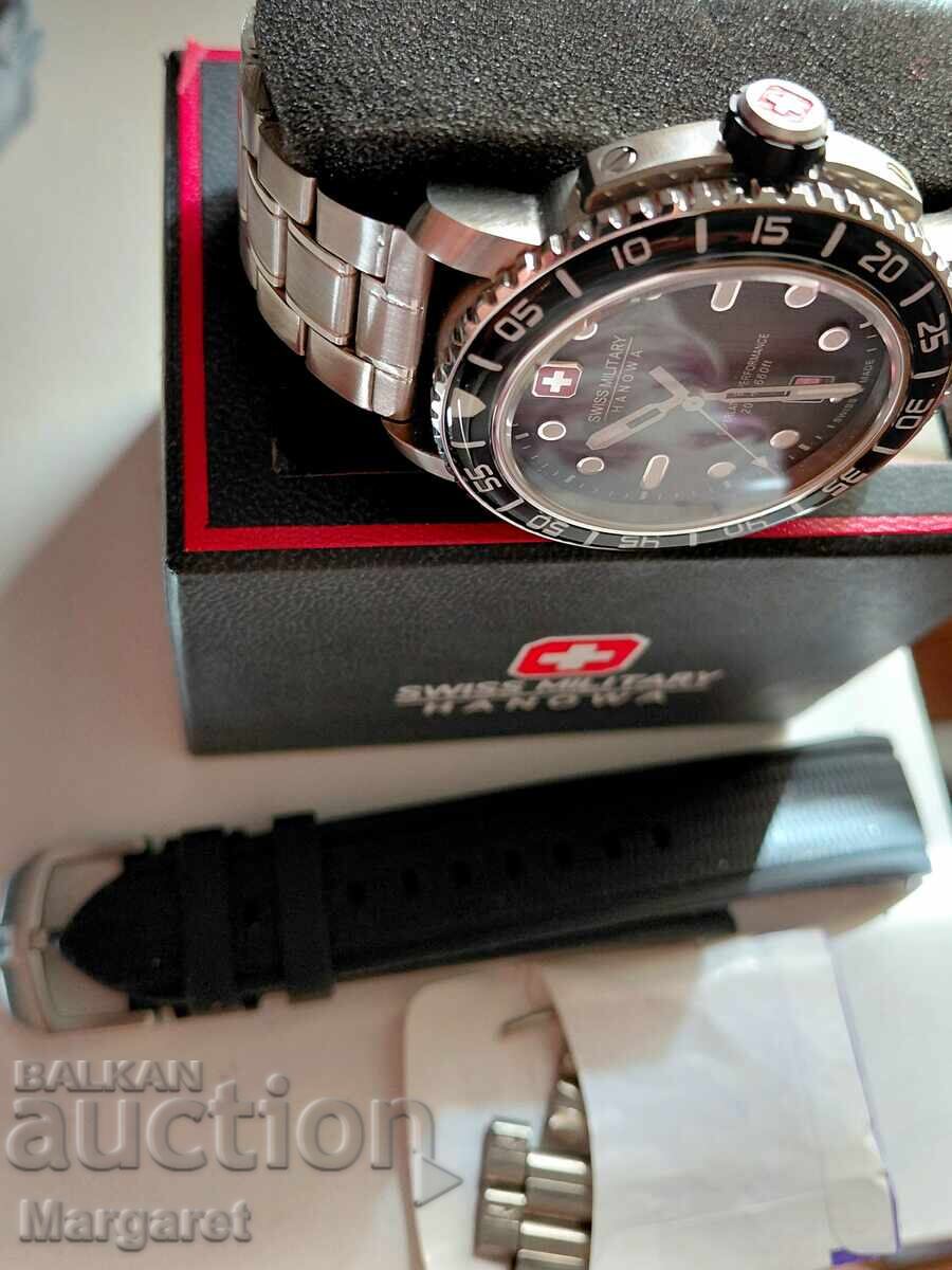 Auction Swiss Military Hanover watch 44 mm Auction Swiss Military Hanover watch 44 mm