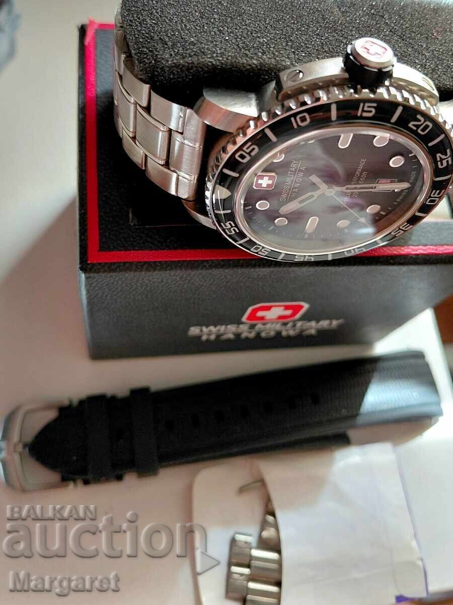 Auction  Swiss Military Hanover watch 44 mm