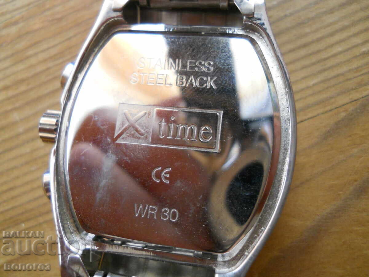 Auction Men's Quartz Chronograph Watch "X time" Auction Men's Quartz Chronograph Watch "X time"