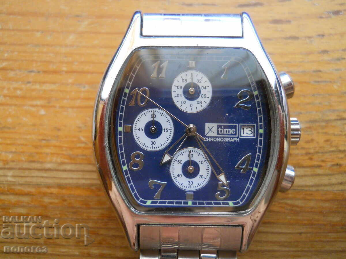 Men's Quartz Chronograph Watch "X time" Men's Quartz Chronograph Watch "X time"
