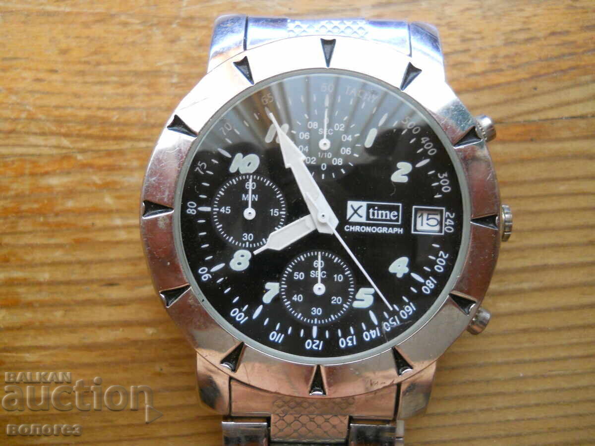 Мъжки кварцов часовник хронограф "X time" Мъжки кварцов часовник хронограф "X time"