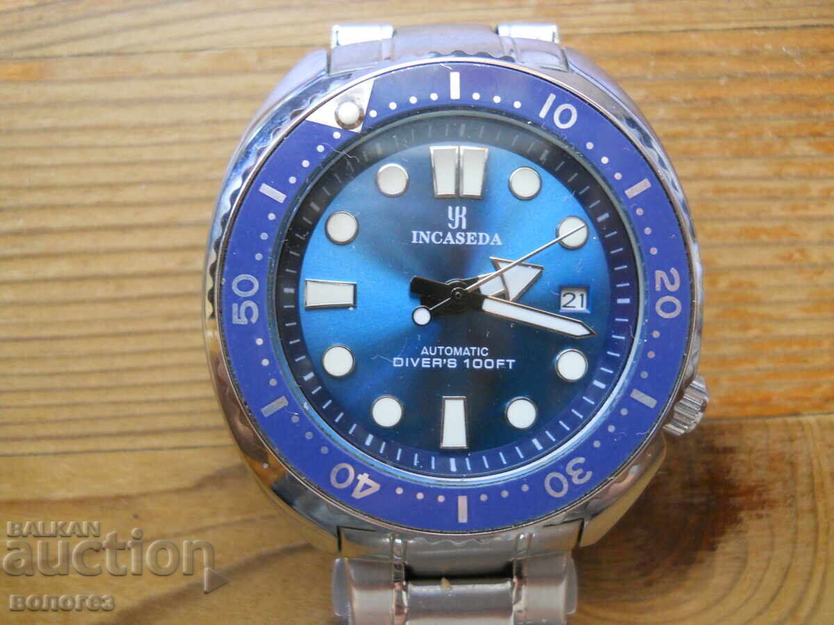 Watch - automatic "Incaseda Diver" - working Watch - automatic "Incaseda Diver" - working