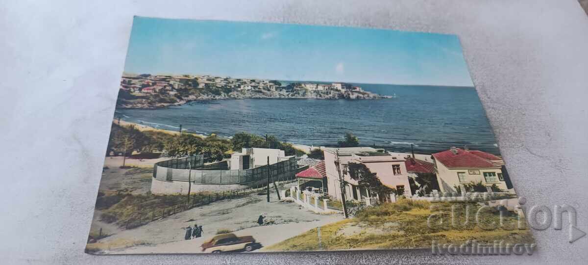 Пощенска картичка Созопол 1961