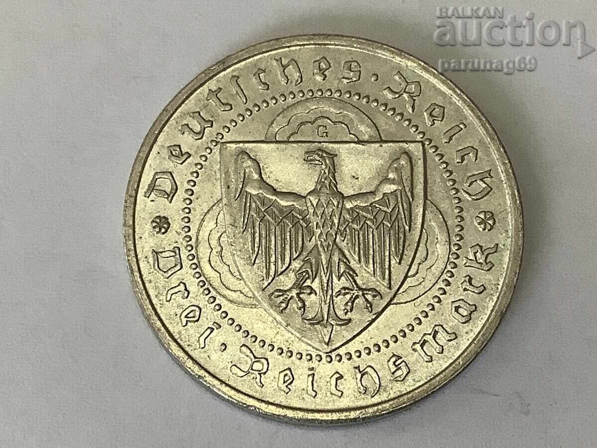 Германия 3 райхс марки 1930 година G - фон дер Фогелвайде с цена € 70.00 | 136.91 лв.