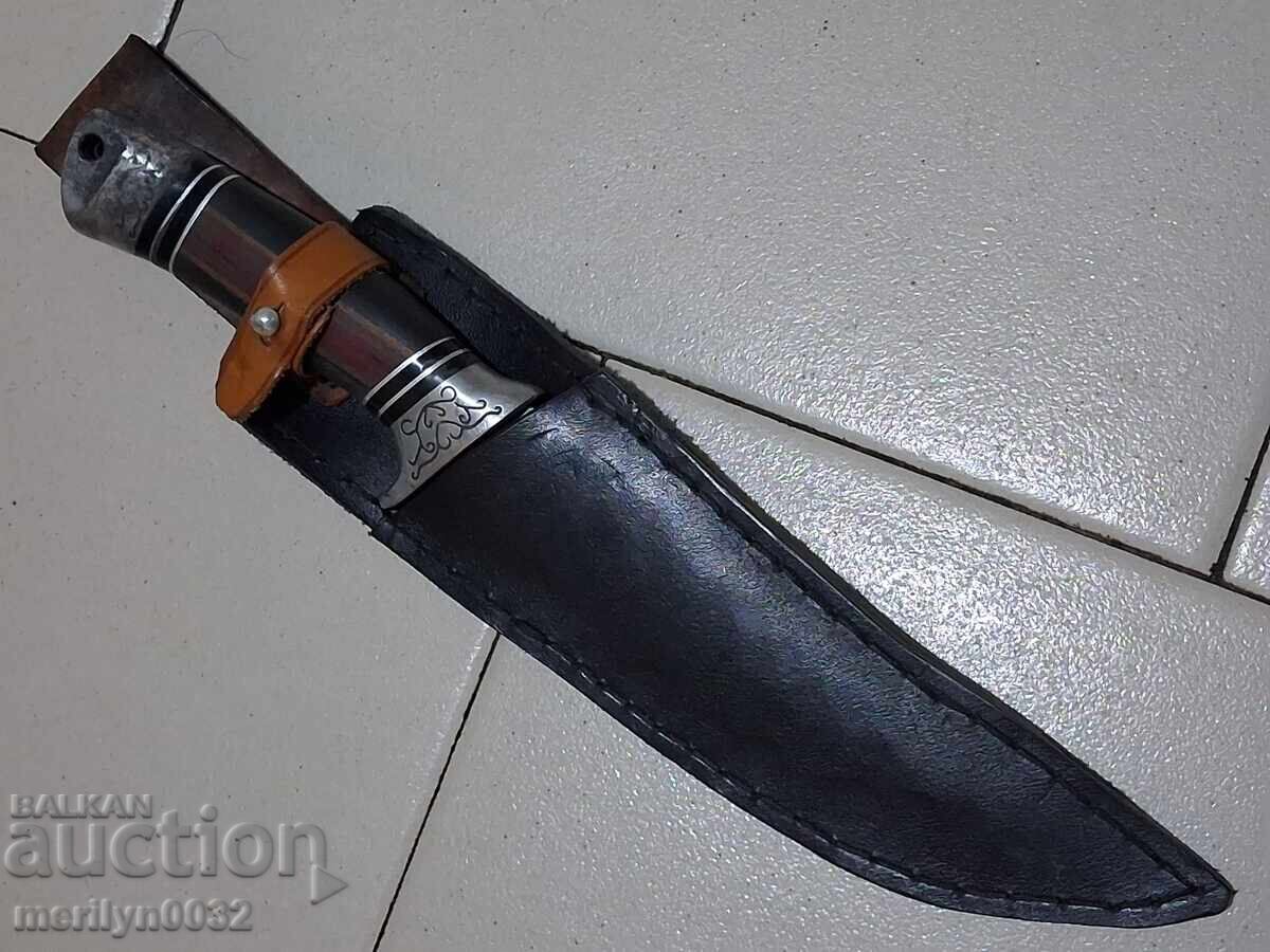 Tourist knife with leather sheath blade - 5 Tourist knife with leather sheath blade - 5