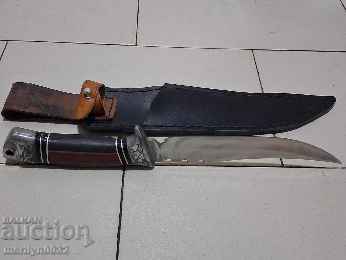 Tourist knife with leather sheath blade - 6 Tourist knife with leather sheath blade - 6