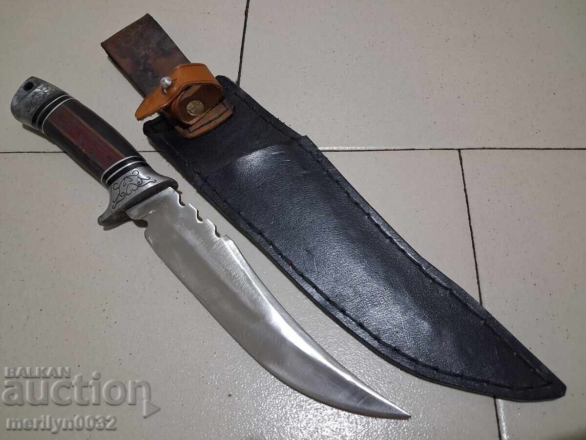 Tourist knife with leather sheath blade - 7 Tourist knife with leather sheath blade - 7