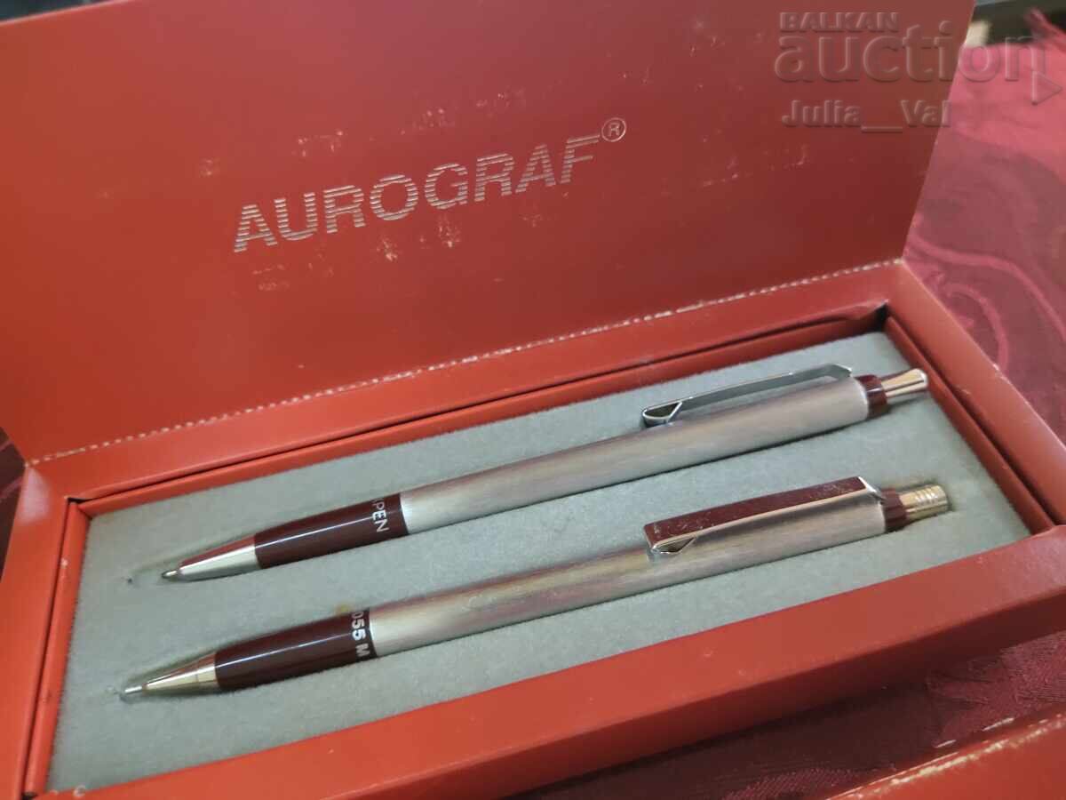 Луксозни ретро химикалка и молив Aurograf - Югославия с цена € 0.01 | 0.02 лв. Луксозни ретро химикалка и молив Aurograf - Югославия с цена € 0.01 | 0.02 лв.