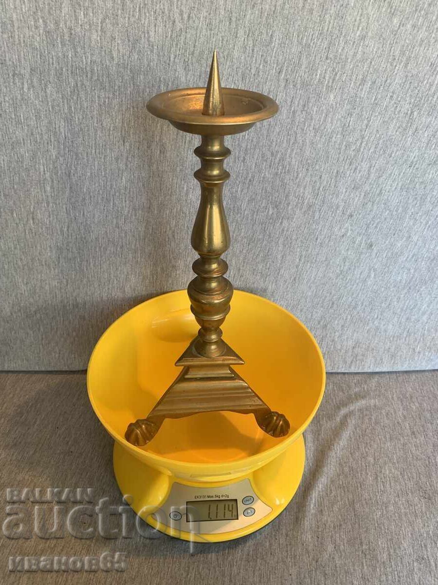 old bronze candlestick - 5 old bronze candlestick - 5